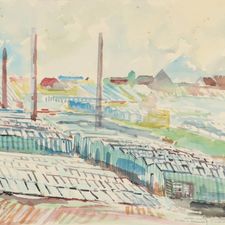 Wim Motz (1900-1977) | 'Kassen, Bermweg, R'dam'