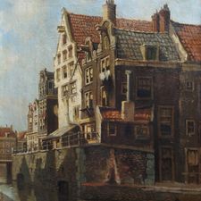  Tinus de Jongh (1885-1942) | 'Grimnessesluis in Amsterdam'