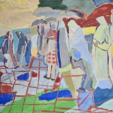 Jehudith Sobel (1924-2012) | 'Figuren in landschap'