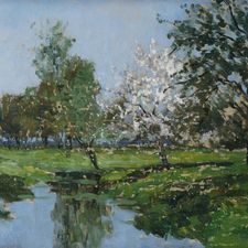 Egbert Schaap (1862-1939) | 'Voorjaar in Ankeveen'