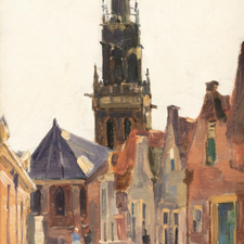 Johannes Roelandse (1888-1978) | 'De Bakenesserkerk vanuit de ...'