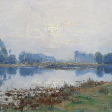 Adriaan Miolée (1879-1961) | 'Aan de Vecht bij Nigtevecht'