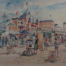 Ad Kikkert (1914-1995) | 'Boulevard Scheveningen'